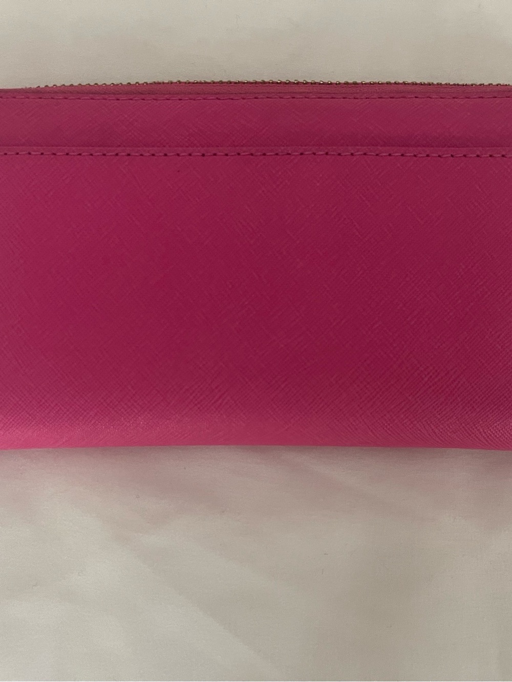 kate spade Hot Pink Saffiano Zip Wallet - Picture 2 of 5